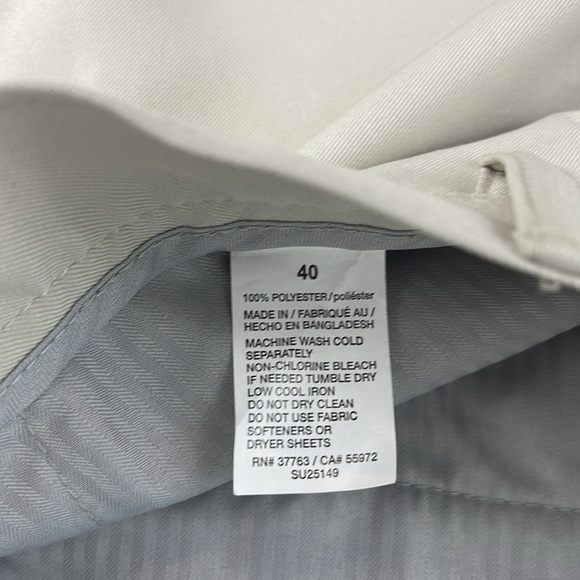 NWT‎ PGA TOUR Men's Khaki Silver Lining Flat Front Short Media Pocket Size 40 - Picture 5 of 7